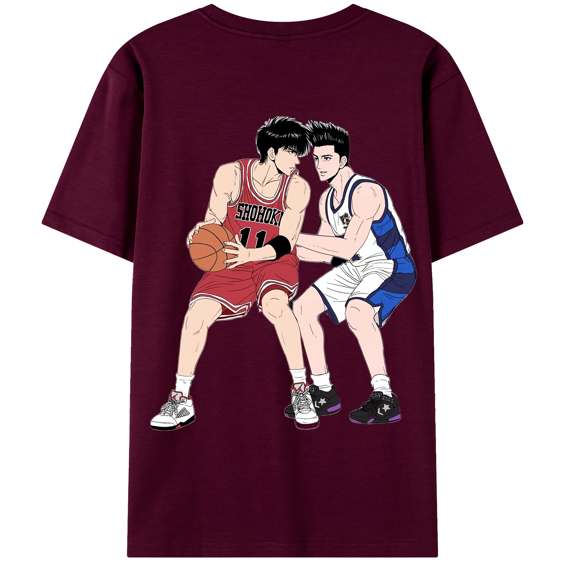 SLAM DUNK／スラムダンク レディース半袖Tシャツ(バックプリント)
